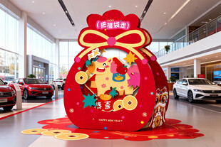新年福袋造型美陈装饰