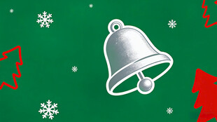 圣诞银铃装饰图