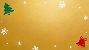 金色圣诞背景与装饰元素