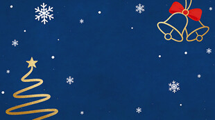 蓝色背景的圣诞元素图案