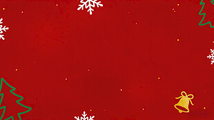 红色圣诞背景装饰图案