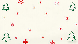 圣诞主题雪花圣诞树图案