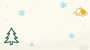 冬日圣诞元素装饰图案