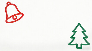 铃铛与圣诞树图标