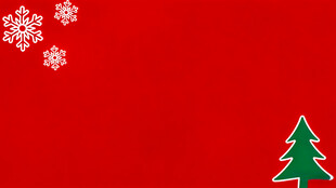 红色背景的圣诞元素图