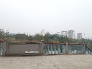 户外围栏旁的开阔景致