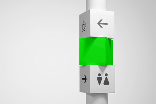 导向牌样机图片