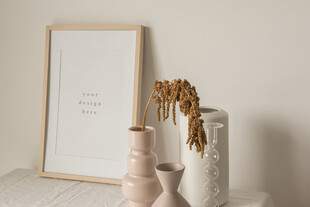 壁画相框海报样机图片