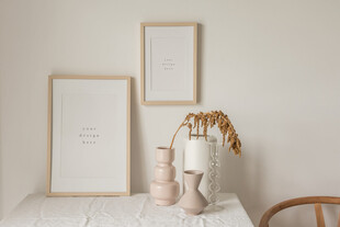 壁画相框海报样机图片