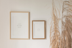 壁画相框海报样机图片