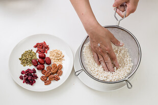 手工制作谷物混合健康食材