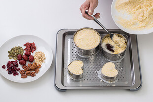 自制美味松饼的烘焙瞬间