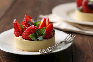 草莓芝士蛋糕美味诱人