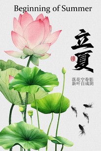 立夏时节宣传海报