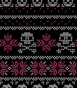 复古风针织花纹图案