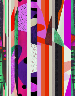 多彩抽象几何图案背景