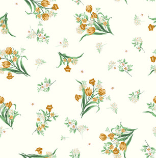 清新花卉图案背景