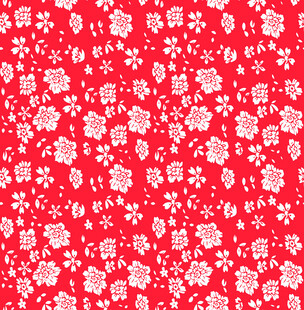红色碎花图案背景