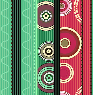 多彩几何图案装饰条纹