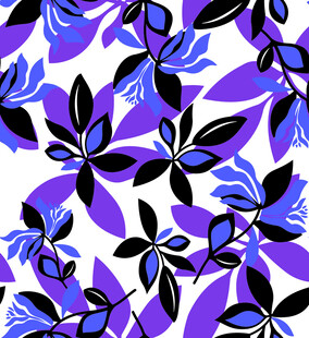 紫色花卉图案背景