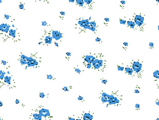 蓝白碎花图案背景