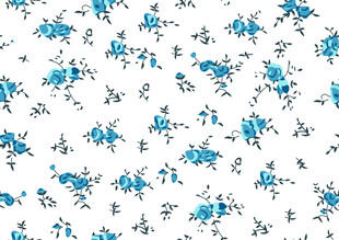 蓝白花卉图案背景