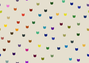 多彩心形图案背景纹理