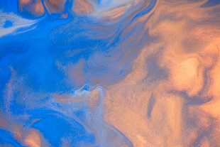 梦幻蓝橙交融抽象纹理