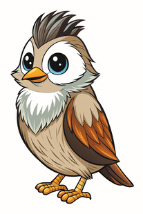 可爱卡通小鸟形象