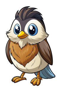 可爱卡通小鸟形象