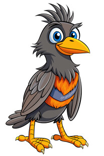 卡通乌鸦形象
