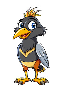 可爱卡通小鸟形象