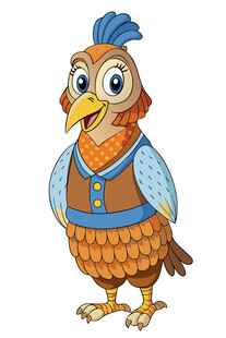 卡通装扮小鸟形象