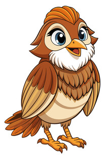 可爱卡通小鸟形象