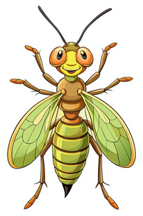 可爱卡通黄蜂形象展示