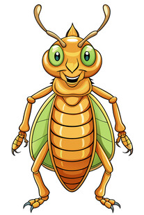 可爱卡通昆虫形象