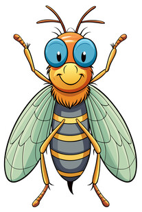 可爱卡通蜜蜂形象