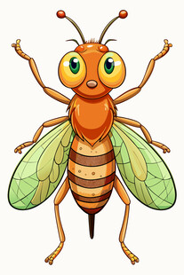 可爱卡通蜜蜂形象