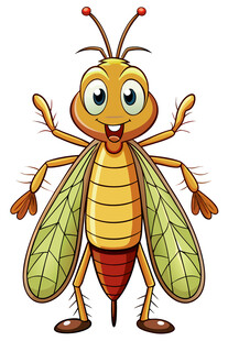 可爱卡通飞蚂蚁形象