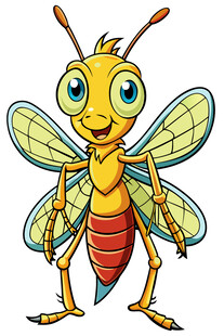 可爱卡通黄蜂形象