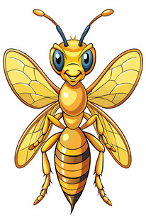 可爱卡通蜜蜂形象