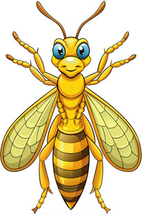 可爱卡通蜜蜂形象
