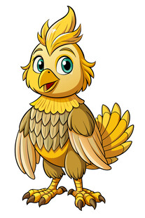 可爱卡通小凤凰