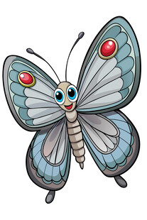 可爱卡通蝴蝶形象