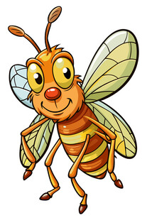 可爱卡通蜜蜂形象
