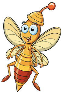 可爱卡通蜜蜂形象