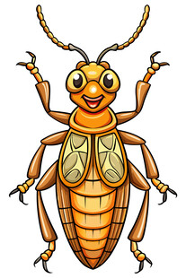 可爱卡通甲虫形象