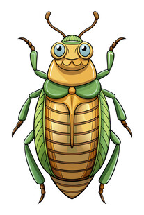 可爱卡通甲虫形象