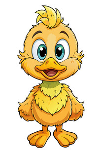 可爱小黄鸡卡通形象