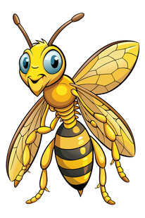 可爱卡通蜜蜂形象